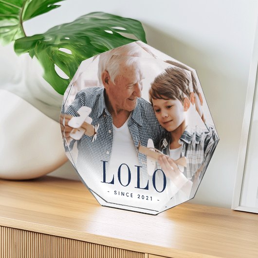 Lolo Grandpa Year opgericht Fotoblokken