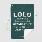 Lolo | Grootvader is voor oude jongens Golfhanddoek (Insitu)