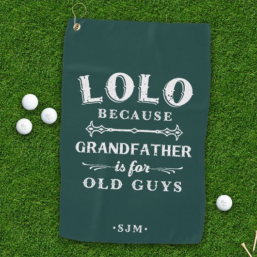 Lolo | Grootvader is voor oude jongens Golfhanddoek
