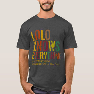 Lolo kent alles opa Vaderdag T-shirt