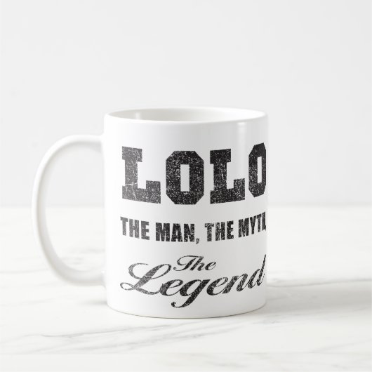 Lolo Man Myth Legend Koffiemok (Links)