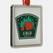 Lolo Nationaal Bos Montana Camping Metalen Ornament (Rechts)