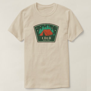 Lolo Nationaal Bos Montana Camping T-shirt