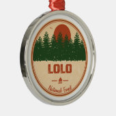 Lolo National Forest Metalen Ornament (Rechts)