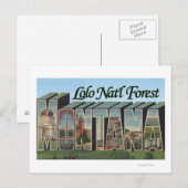 Lolo Nat'l Forest, Montana Briefkaart (Voorkant / Achterkant)