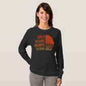 Lolo omdat opa voor bejaarde Mannen Retro Gra is T-shirt (Voorkant volledig)