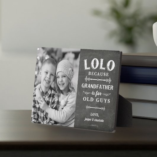 Lolo Opa Vaderdag Kids Foto Fotoplaat