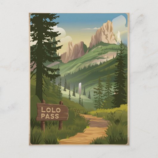 Lolo Pass  Briefkaart (Voorkant)