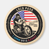 Lolo Pass Idaho-motorfiets Magneet (Voorkant)
