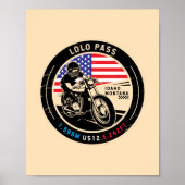 Lolo Pass Idaho-motorfiets Poster (Voorkant)