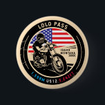 Lolo Pass Idaho-motorfiets Ronde Button 5,7 Cm<br><div class="desc">Lolo Pass gedaan in een ,  in nood verkerend embleem. Het is een beroemde schilderachtig drive die in Idaho en Montana wordt gevonden.</div>