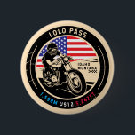 Lolo Pass Idaho-motorfiets Ronde Button 5,7 Cm<br><div class="desc">Lolo Pass gedaan in een ,  in nood verkerend embleem. Het is een beroemde schilderachtig drive die in Idaho en Montana wordt gevonden.</div>