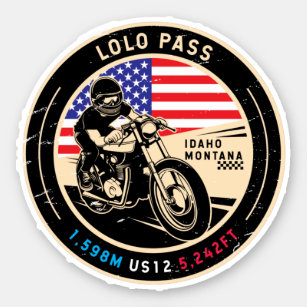 Lolo Pass Idaho-motorfiets Sticker