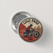 Lolo Pass Road Oregon motorfietstocht Ronde Button 3,2 Cm (Voorkant /achterkant)