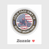 Lolo pasweg Oregon motorfietstocht Sticker (Vel)