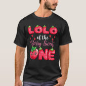 Lolo van de Berry Sweet One 1e verjaardag Strawber T-shirt (Voorkant)