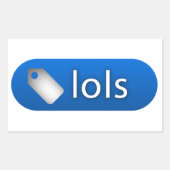 LOLS-Label Rechthoekige Sticker (Voorkant)