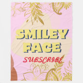 LOLsmileyface gooien deken (Voorkant)