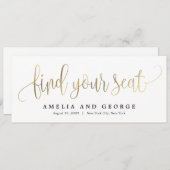 Loly Calligrafie Zoek je stoelenkaart Menu (Voorkant / Achterkant)