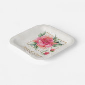 Loly Roos tuinbudget bruiloft Papieren Bordje (Gebogen)