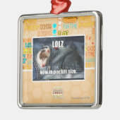 LOLZ nu in Pocket Size Metalen Ornament (Links)