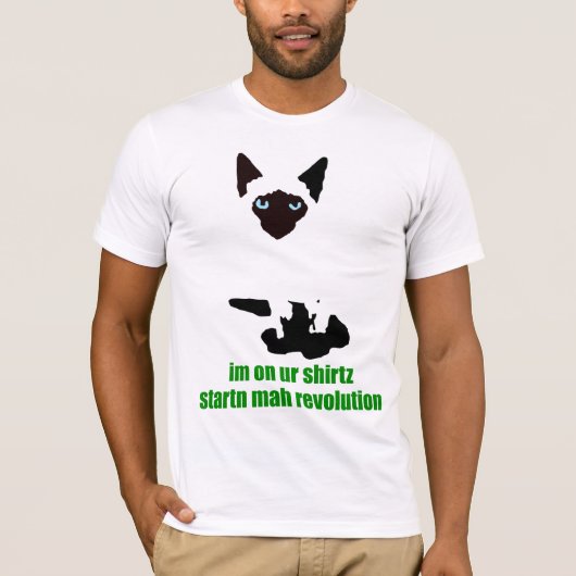 lolzekerzwhite3 t-shirt (Voorkant)