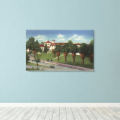 Loma Linda Sanitarium en Ziekenhuis Uitzicht Canvas Afdruk (Insitu (Houten vloer))