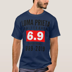 Loma Prieta 1989 - Areaalsteun voor de aardbeving  T-shirt