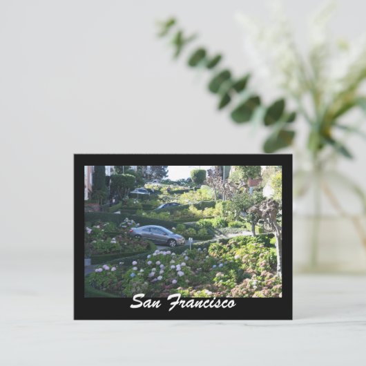 lombard st briefkaart (Staand voorkant)