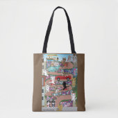 Lombard Street Cats met drie fietscatten Tote Bag (Voorkant)