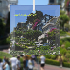 Lombard Street Glas Ornament