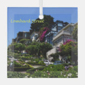 Lombard Street Glas Ornament (Voorkant)