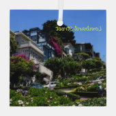 Lombard Street Glas Ornament (Achterkant)