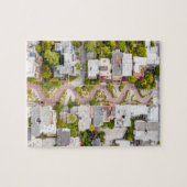 Lombard Street in San Francisco Jigzaag Puzzle Legpuzzel (Horizontaal)