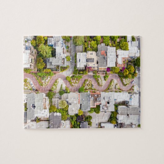 Lombard Street in San Francisco Jigzaag Puzzle Legpuzzel (Horizontaal)