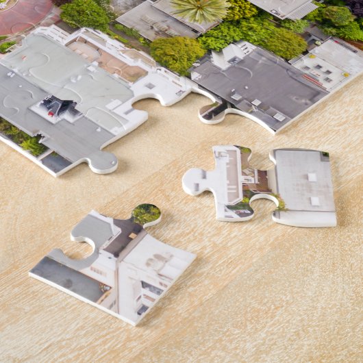 Lombard Street in San Francisco Jigzaag Puzzle Legpuzzel (Zijkant)