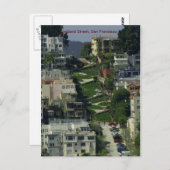 Lombard Street, San Francisco Briefkaart (Voorkant / Achterkant)