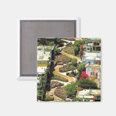 Lombard Street San Francisco CA Magneet (Voorkant / Achterkant)