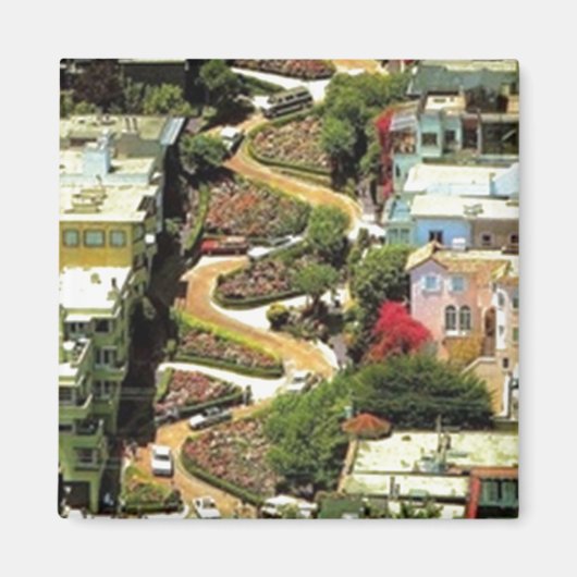 Lombard Street San Francisco CA Magneet (Voorkant)