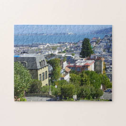 Lombard Street San Francisco Legpuzzel (Horizontaal)
