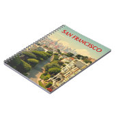Lombard Street, San Francisco | retro Notitieboek (Linkerzijde)