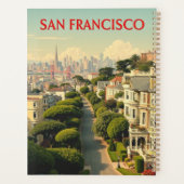 Lombard Street, San Francisco | retro Planner (Achterkant)