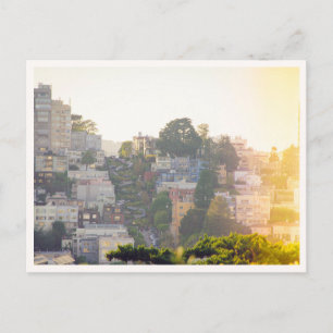 Lombard Street vanuit North Beach San Francisco Briefkaart