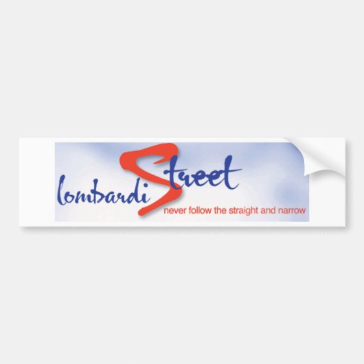 Lombardi Street Bumpersticker (Voorkant)