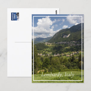 Lombardije Bergen Landschap, Italië Briefkaart