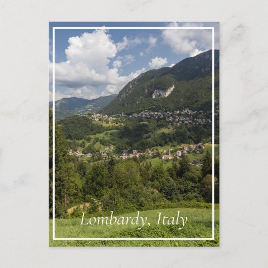 Lombardije Bergen Landschap, Italië Briefkaart (Voorkant)