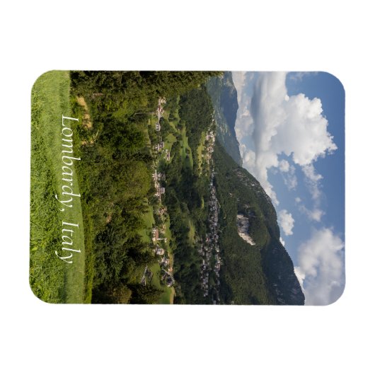 Lombardije Bergen Landschap, Italië Magneet (Horizontaal)