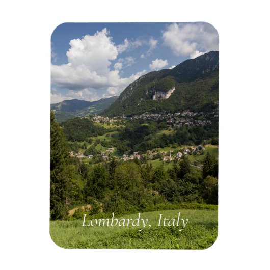 Lombardije Bergen Landschap, Italië Magneet (Verticaal)