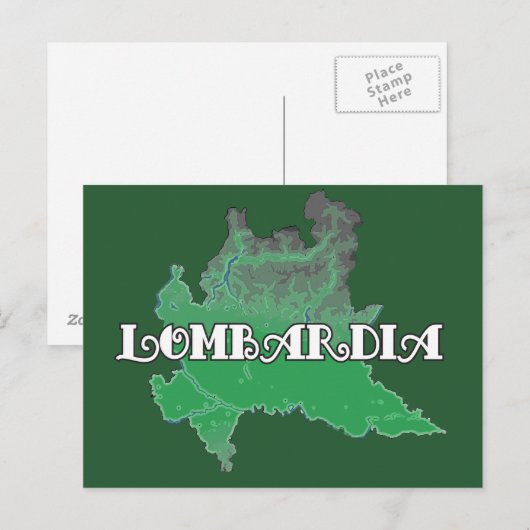 Lombardije Briefkaart (Voorkant / Achterkant)