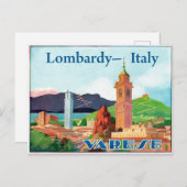 Lombardije, Italië, Varese, uitzicht, bergen Briefkaart (Voorkant / Achterkant)